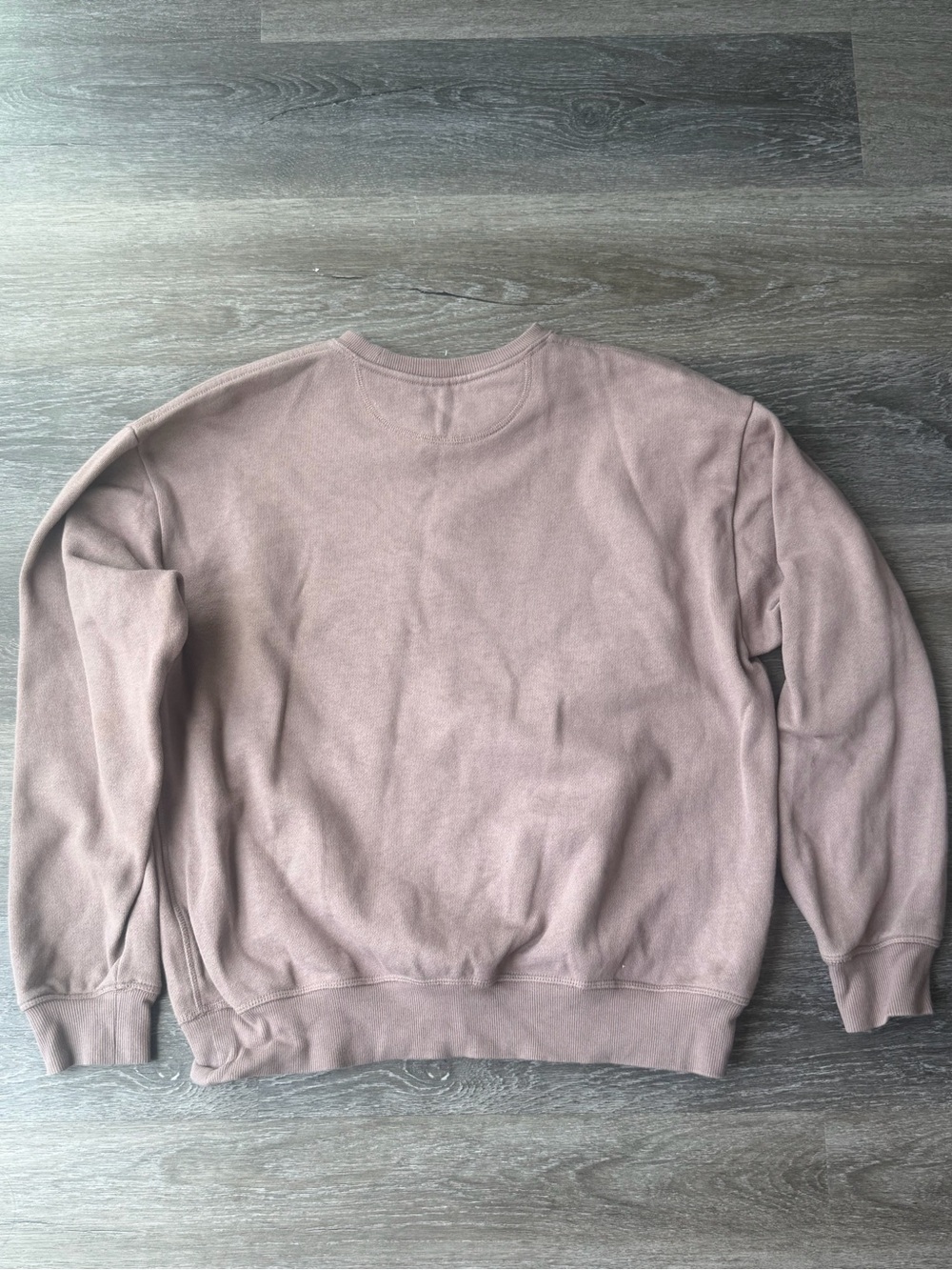 PINK Victoria's Secret Iced Coffee Brown Fleece Sweatshirt size small - Picture 5 of 7